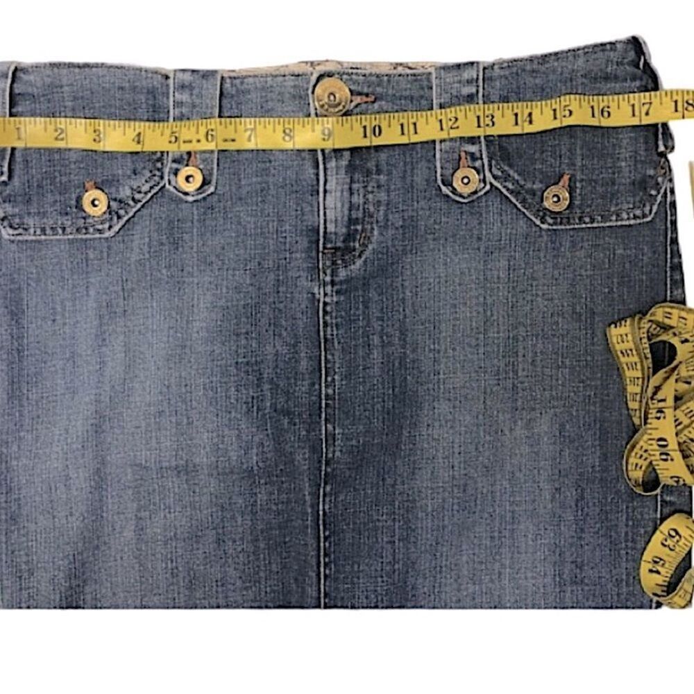Z. Cavaricci Juniors Size 11 Mini Jean Skirt  Classiccore Preppy Basic Classic - Picture 3 of 5